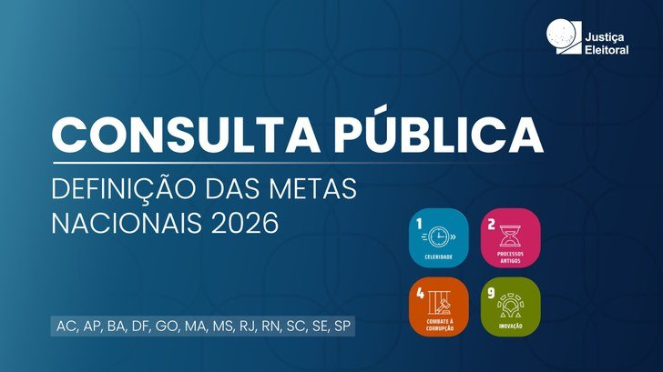 Justiça Eleitoral abre consulta pública sobre metas para 2026: TRE-MS convida sociedade a participar